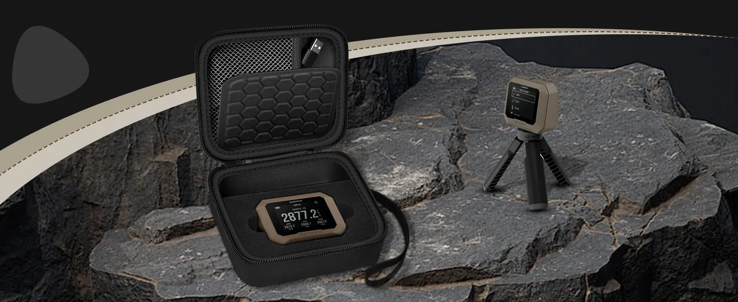 Garmin Xero Case fully opened showing storage compartments