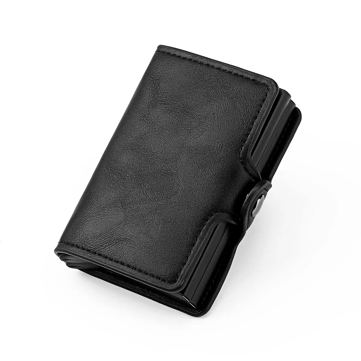 Portefeuille Vintage Cuir Marron Années 50/60 - Rétro, Pliable, Unisexe