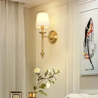 Applique Murale Américaine Simple pour Chambre à Coucher, Lampe de oral et, Miroir Avant, Salon, Villa, Wlhouse 4