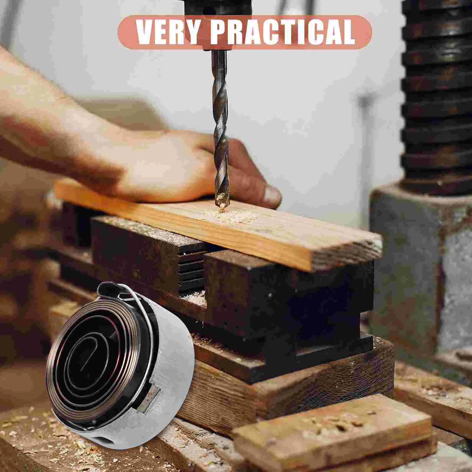 Drill Press Accessories Coil Spindle Spring Feed Return Assembly Portable Quill Tool Steel Work 3