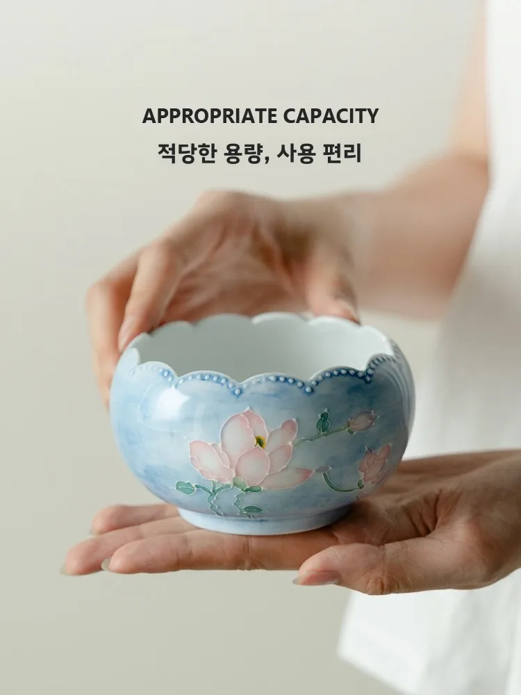 수공예 세라믹 차이 물통 차 도구 액세서리 징웨이 매화 꽃잎 모양의 둥근 병 가정용