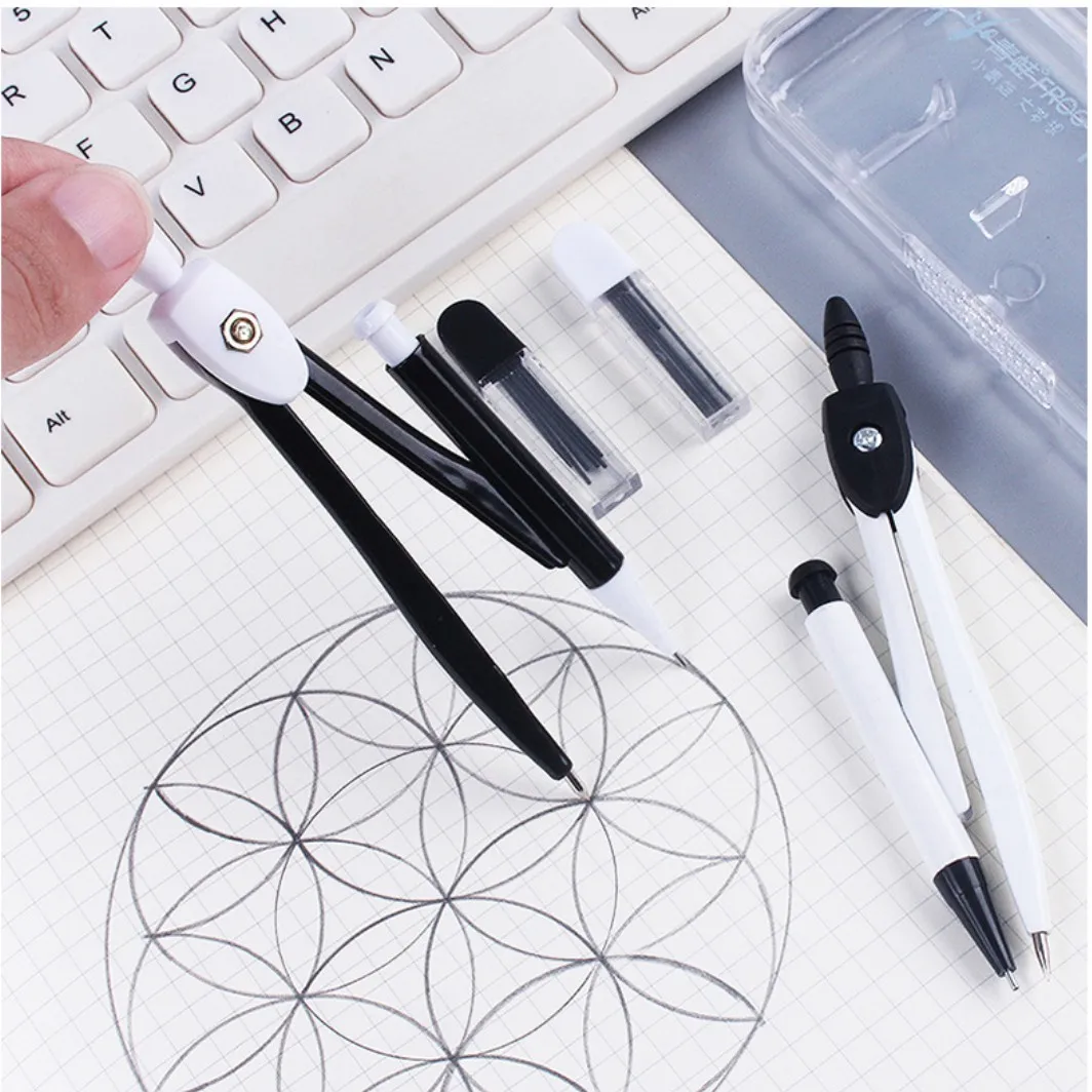 Simple Pratical Pfofessional Compass Set Math Geometry Circle Drawing Tools Office School Supplies Student Stationery Gifts drawing compass