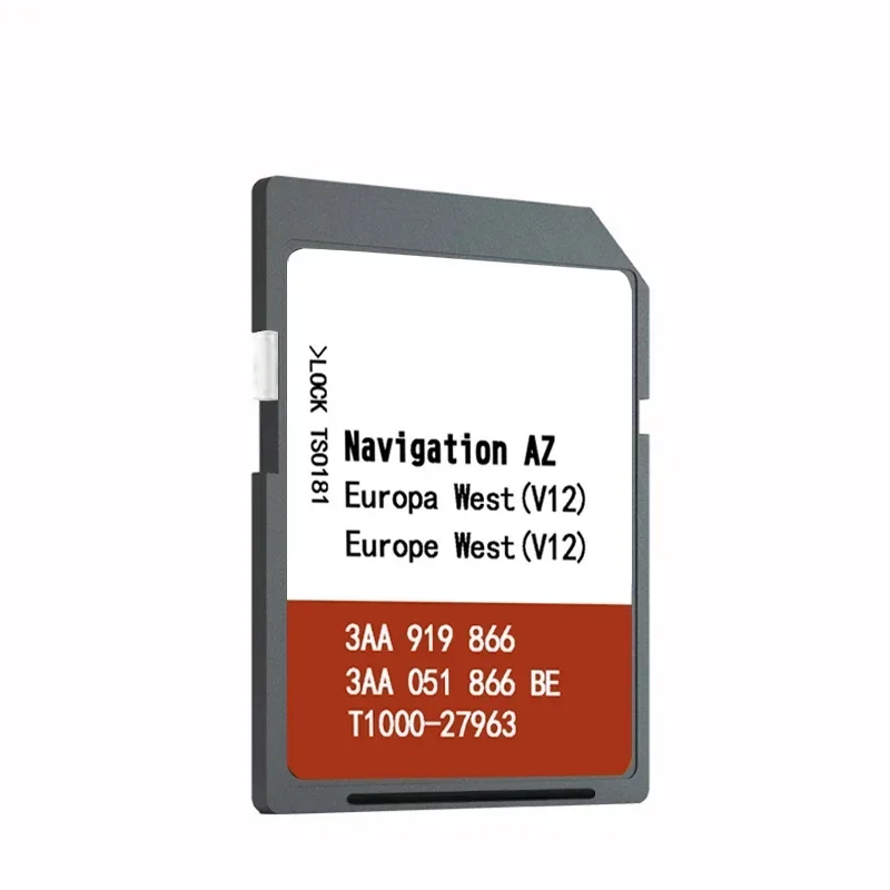 SD Card Navigation Europa West RNS 315 Navi Software 3AA 919 866 for Plattform AZ V12 Sat Nav