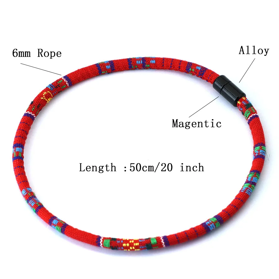 Bohemian Rope Necklace for Men 20 Inches