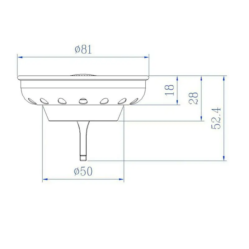 A20Q-2 배수구 필터 싱크 플러그, 필터 물 밀봉 우산형, 주방 싱크 플러그 커버, 사용하기 쉬운 플러그 밀봉 커버