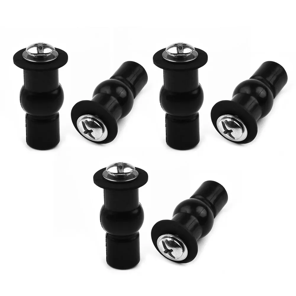 Toilet Seat Accessories Toilet Hinge Replacement 3 Pairs Toilet Seat Expansion Screw Hinges Tool Easy Install Small Rubber Top Home Universal Fixing Nuts Replacement