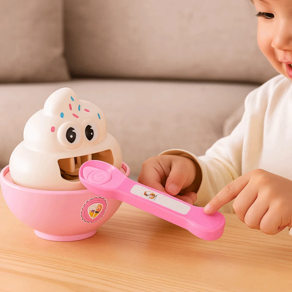 Novelty Food Feeding Ice cream Pudding Set Feeding Role Play Simulation Ice cream Pudding Japanese 3D Play House Toys Gift