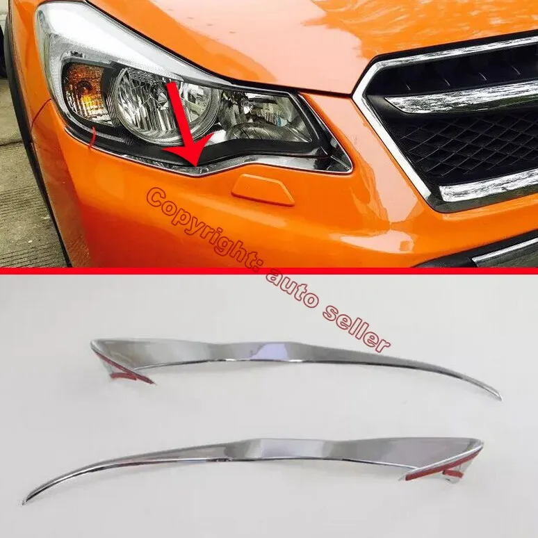 

ABS Chrome Headlight Trim For Subaru XV 2011-2015 Car Accessories Stickers