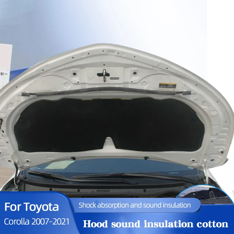 Heat Sound Insulation Cotton Mat Pad Cover Front Hood Engine Firewall For Toyota Corolla Sedan 2007 2013
