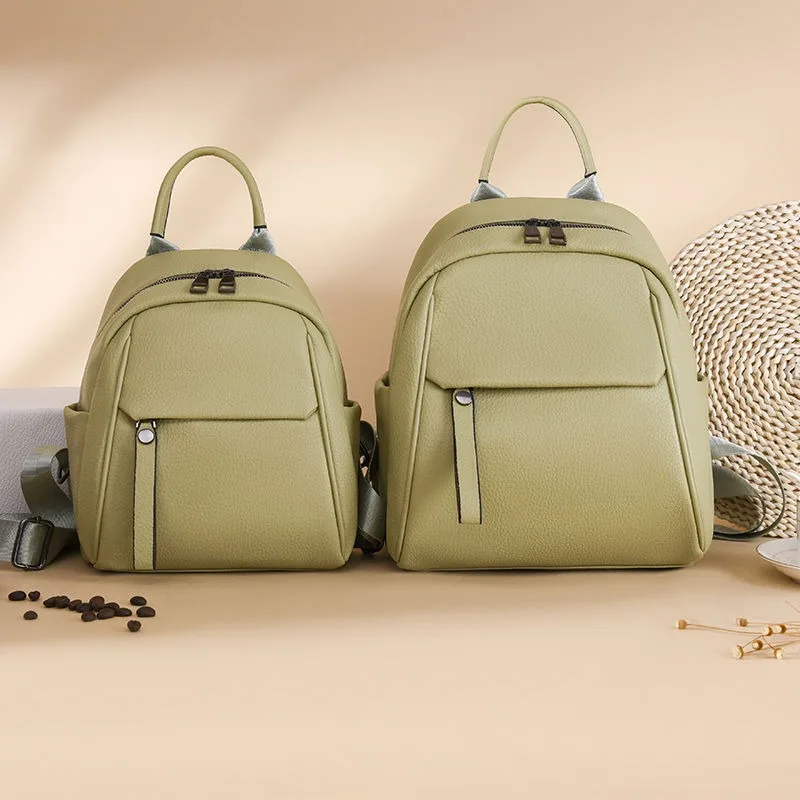 2024 New Spring Outing Backpack for Women with A Sense of Luxury Light Luxury Small Size Retro Backpacks Macaron Color Backpacks