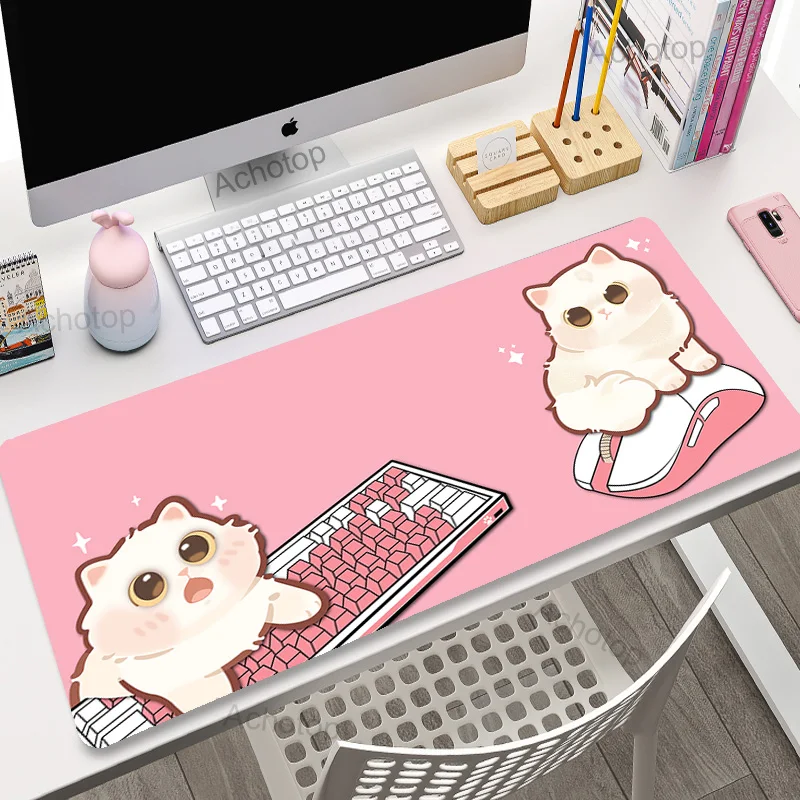 thumbnail image 1 of Alfombrilla de ratón con diseño de gato japonés, alfombrilla de ratón grande para jugador de escritorio, accesorios para juegos de ordenador, alfombra artística de 900x400, alfombrillas de juego, alfo, 1 of 5