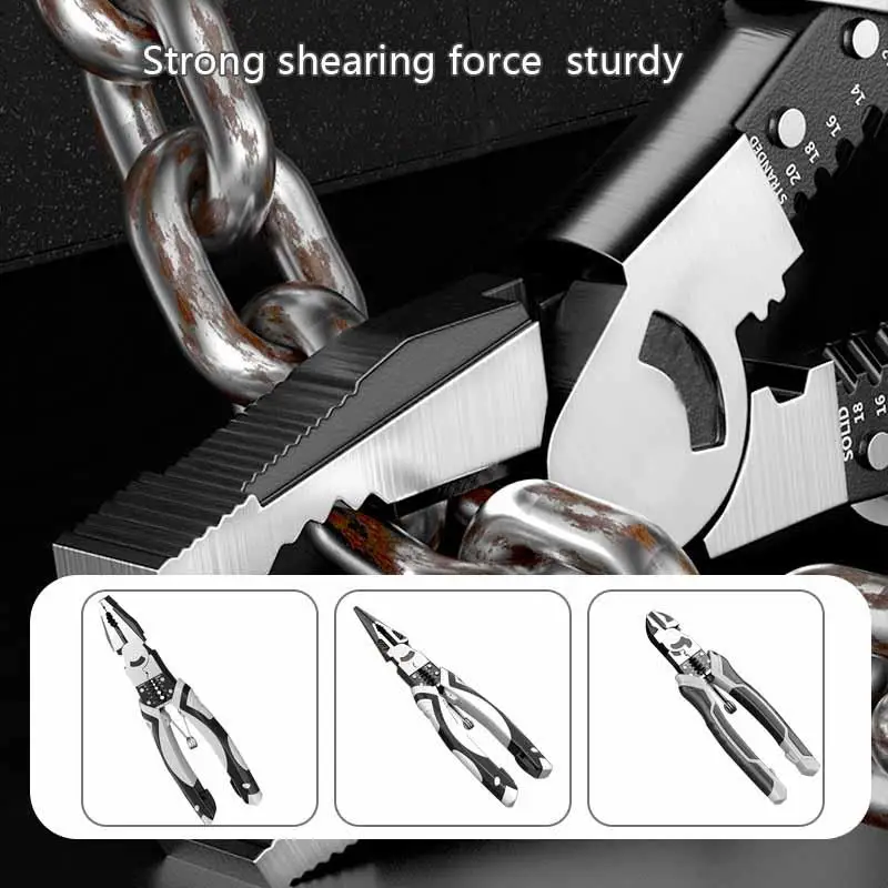 

Многофункциональные универсальные кусачки для проволоки плоскогубцы профессиональные инструменты для ремонта проволоки электрика Противоскользящий ключ для ремонта T4q6