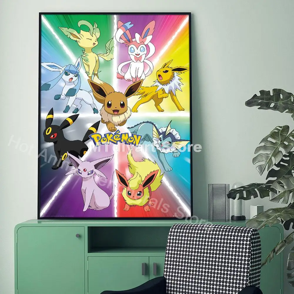 AB Pokemon Anime All Figure Peripherals Art Diamond Painting Pikachu Kits  Eeveelutions Picture Wall Decor Gifts For Kids Room - AliExpress