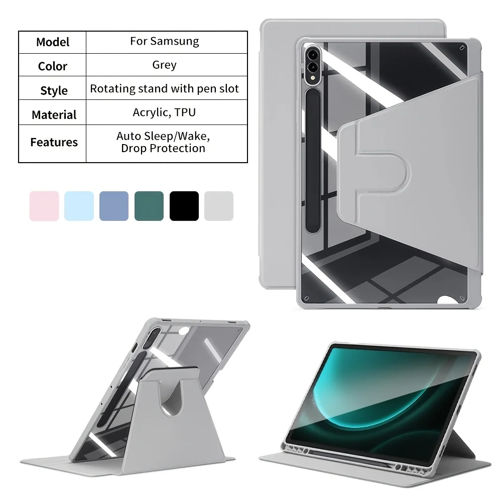 Universal 360° Rotation Tablet Case with Enhanced Protection and Versatile Viewing Angles