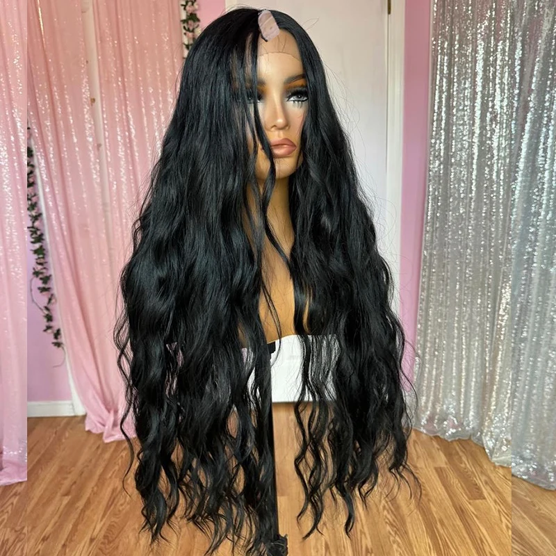 Super Long 30inch 250%Density Full End Loose Deep Wave 1X4 U Part Wig Indian Remy Human Hair V Part Wigs For Black Women