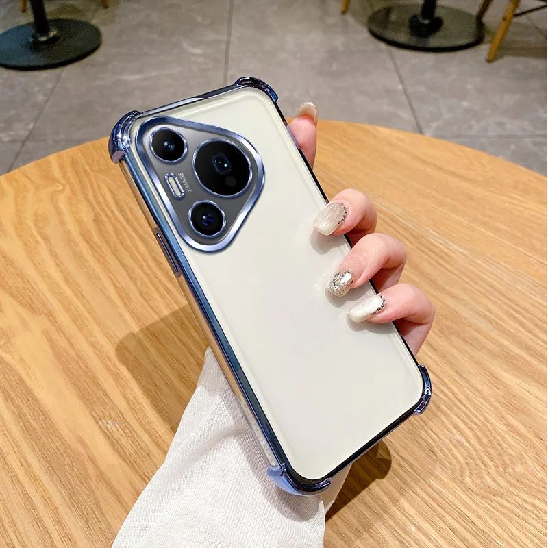 Clear Electroplate Shockproof Phone Case Bumper - Durable Protective Cover