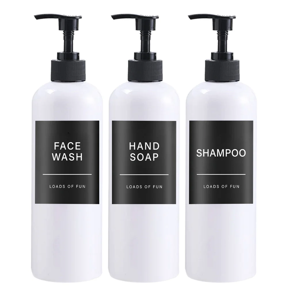 Refillable Pump Bottle Set for Bathrooms 5