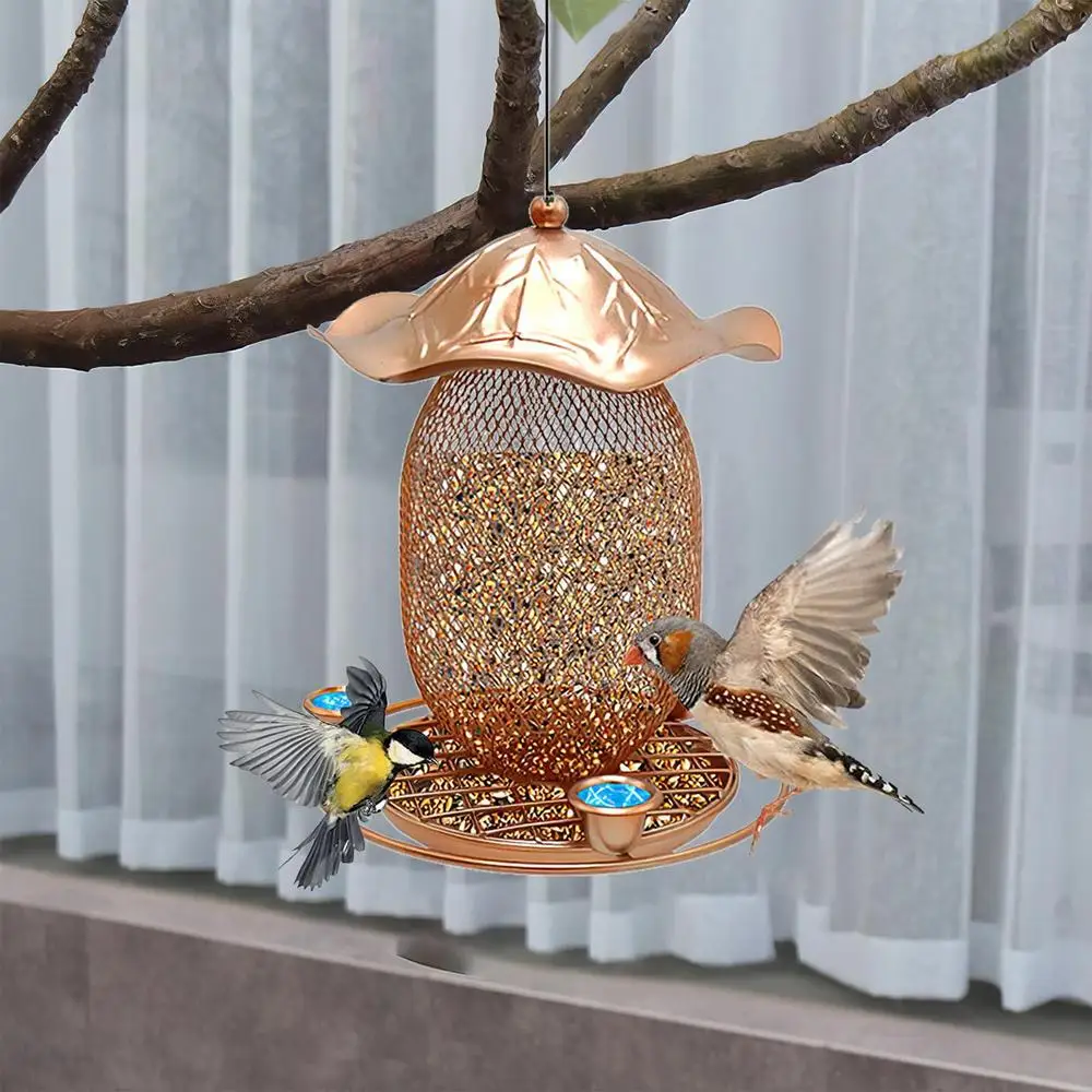 Mangeoire à graines d'arachides et de tournesol pour oiseaux du jardin