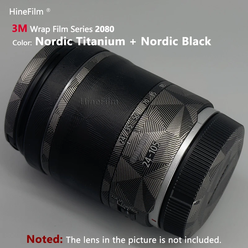 캐논 RF24-105mm F4-7.1 IS STM 렌즈용 Hinefilm 스킨 RF24-105 STM 렌즈 스티커, 24-105 렌즈 스킨 24105 보호 랩 필름