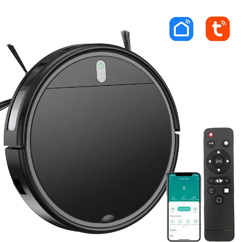 무선 걸레 습식 및 건식 탐색 로봇, 3600PA 스마트 APP, 청소 로봇, 세탁기 청소 영역 