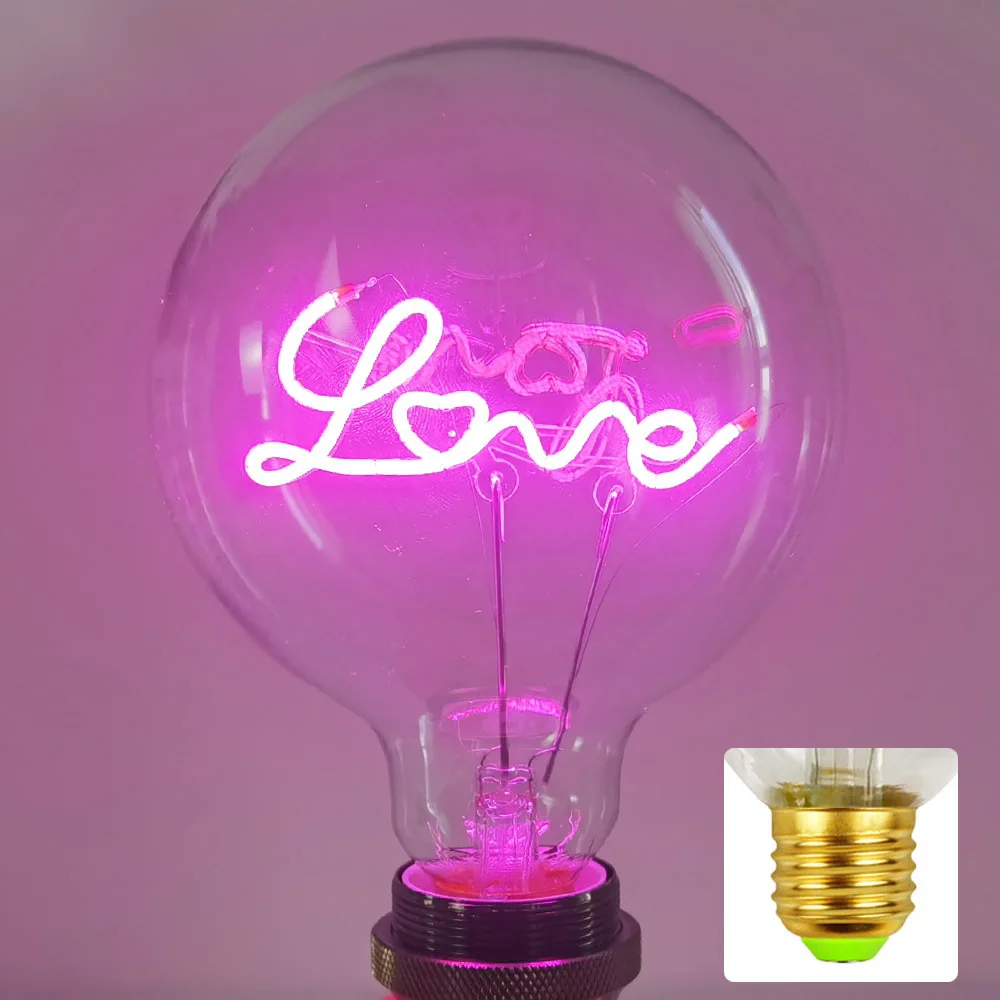 Lampadina LED E27 G125 Retrò 4W – Luce Calda Con Filamento A Freccia – Per Home, Ristoranti, Bar