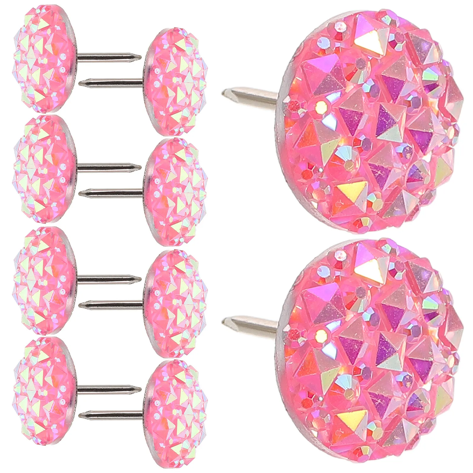 30개입 라인스톤 써머핀 장 푸시핀 우아하고 컴팩트한 사무용품 코르크보드 게시..