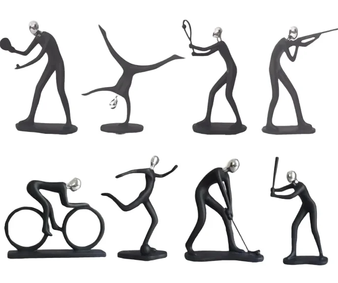 sports model biking golf shooting football home decoration ornaments European modern minimalist living room office desktop