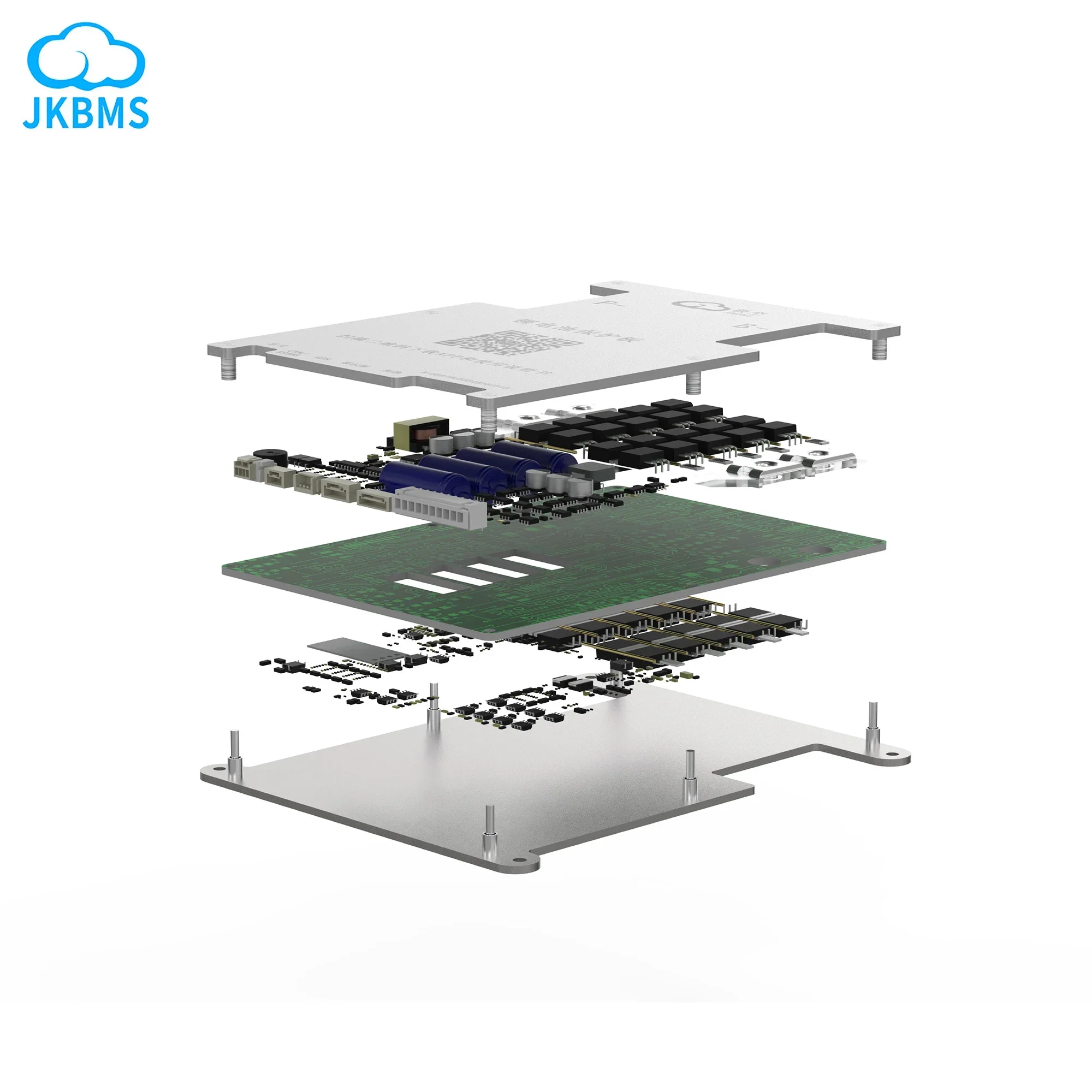 JKBMS B1A8S10P HEAT CANBUS Smart BMS 4S 5S 6S 7S 8S 12V 24V BATTERIE 1A Active BALANCE Bms Lifepo4 Li-ion LTO Built in Bluetooth