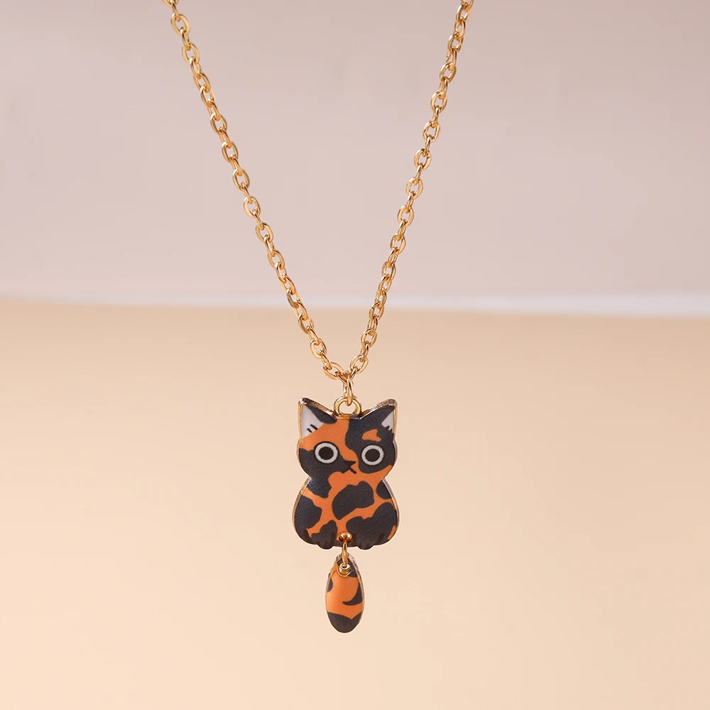 Aihua Niedliche Katzen-Ohrringe Emaille Welpen-Punkt-Katzen-Hängeohrringe für Frauen Mädchen Kinder Geburtstagsparty Schmuck Geschenke – Detail 16