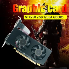 Graphics Card GTX750 128bit 2GB GDDR5 Video Card for PCI-Express 3.0 HDMI-compatible VGA DVI HD Video Card Desktop Computer Card