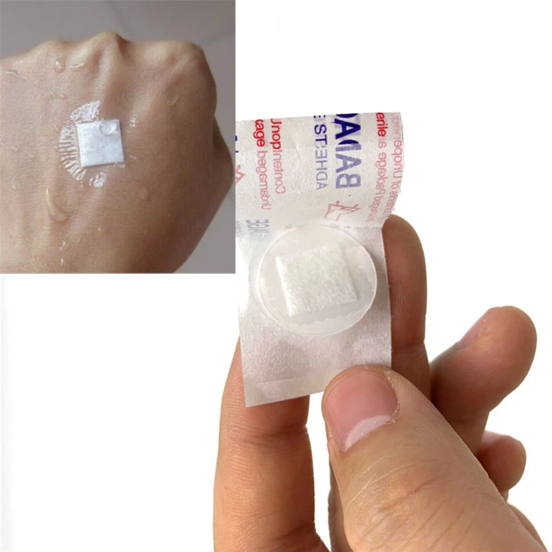 100Pcs Waterproof BandAid Wound Dressing Transparent Sterile Tape Adhesive Bandage Wound First Fixation Tape 1