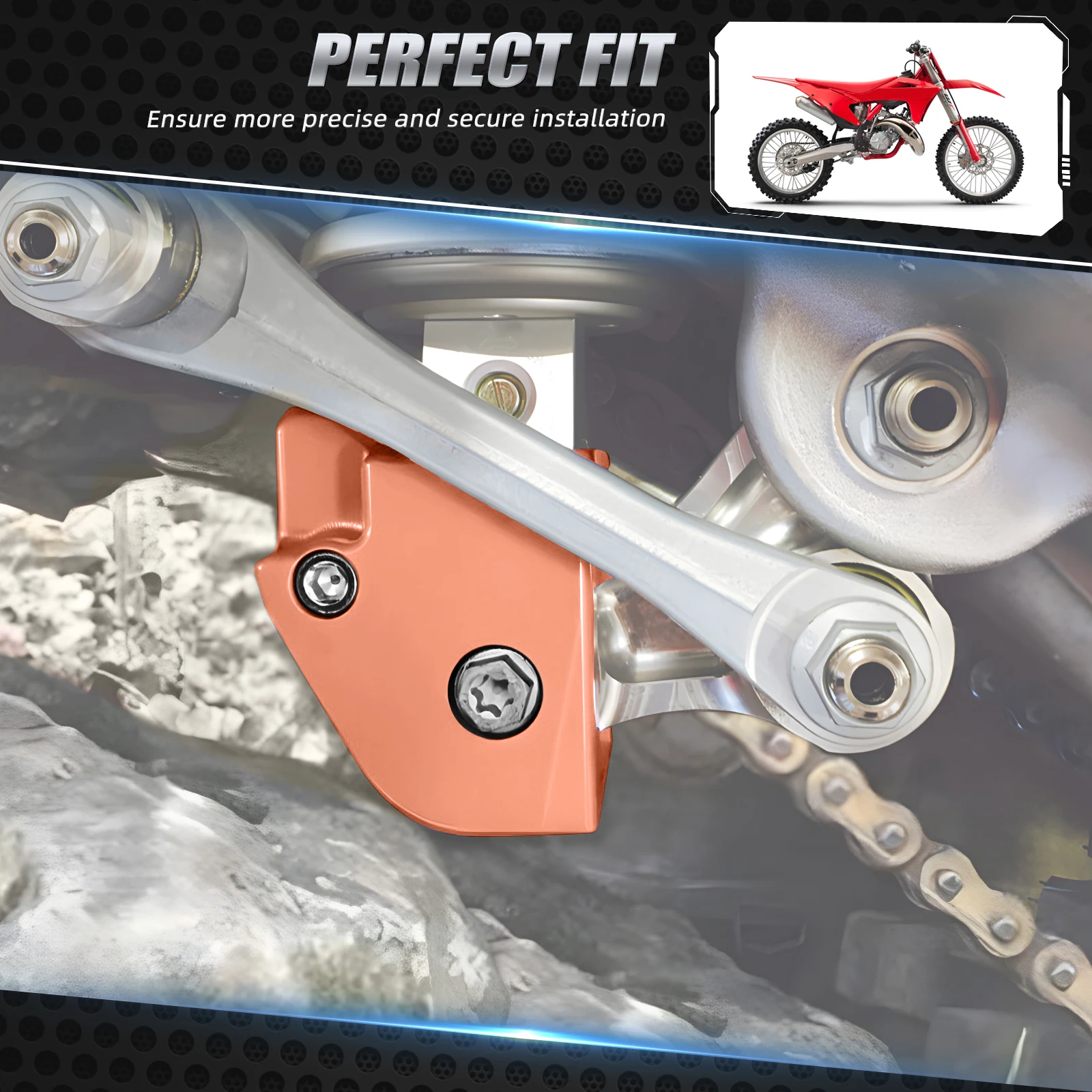 Für Husqvarna TE300 FE250 FE350 FE450 KTM SX125 SXF450 2014-2022 GasGas EC300 2021-2022 Stoßdämpfer-Verbindungsschutz – Detail 8