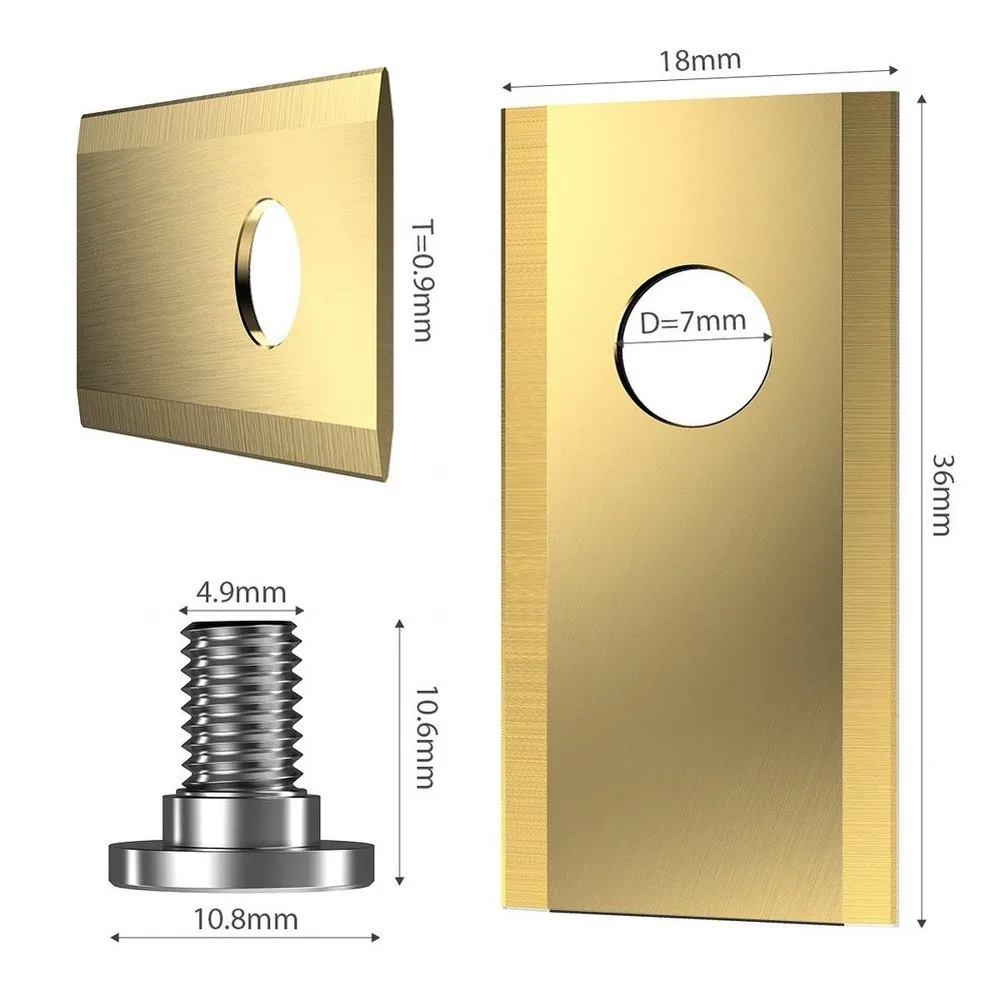 Stainless Steel Cutting For Blades with For Titanium Gold Finish and Matching Galvanized Screws for Parkside Robotic Mowers