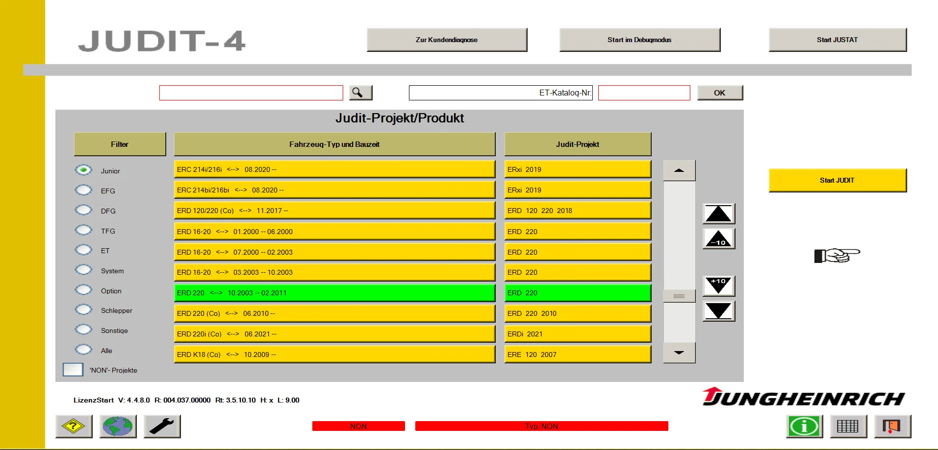

Judit v4.37 [10.2022] fit for Jungheinrich Forklift Truck Diagnostic Software Diagnosis Program Diagnose Manual exclude cable