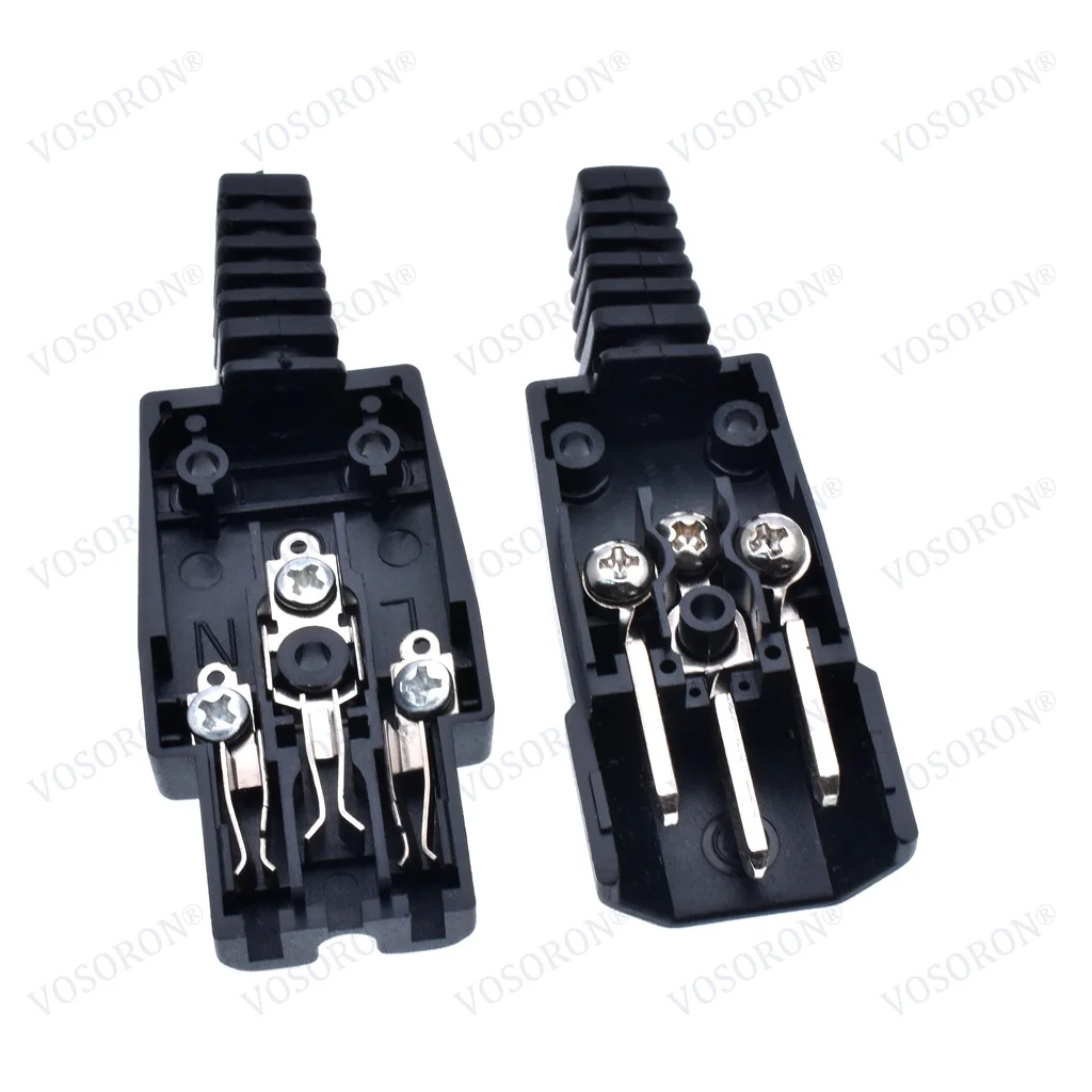 IEC320 C13 C14 C15 UPS PDU 커넥터 전원 코드 재배선 가능 케이블 배선 플러그 남성 여성 AC 전원 소켓 플러그 10A