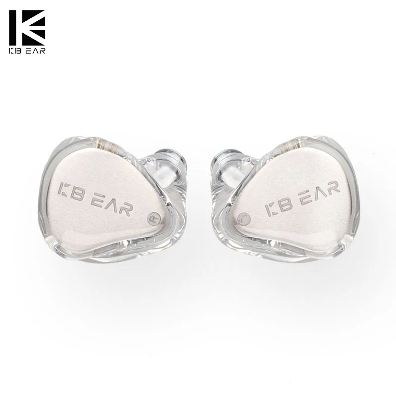 Kbear Streamer Hifi Cuffie Auricolari Cablati Single Dd Con Pek Diaframma Monitor In-Ear Bilanciato Cavo 5N Ofc Staccabile A 2Pin