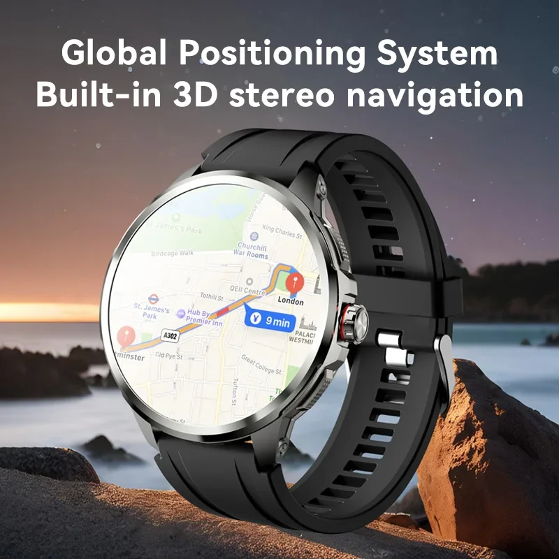 5G/4G Full Network Smart Watch 1.95 inch 720*720 Big Screen HD 8GB+128GB RAM Video Call Smartwatch Google Play WIFI GPS Sim Card 6
