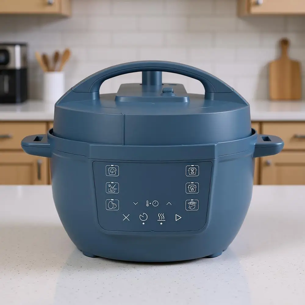 Olla Multifuncional Inteligente 7 en 1 de 3.8L: Olla a Presión, Cocción Lenta, Arrocera, Sartén, Yogurtera, Vaporera, Procesador de Alimentos