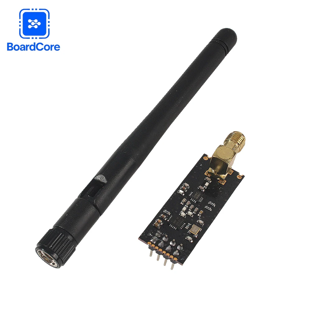 Long-Range Wireless RF Transceiver Module with Antenna (2.4GHz, 3.3V) - Multi-Pack Options