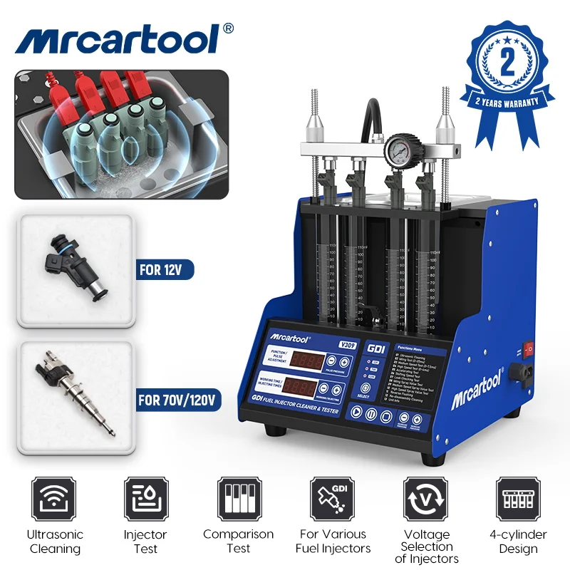 MRCARTOOL V309 GDI حاقن الوقود الأنظف تستر 110 فول...