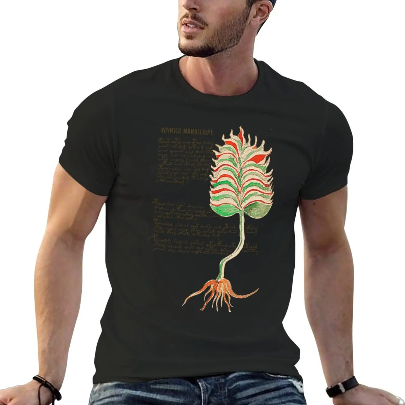 New Voynich T-Shirt A Mano T-Shirt Oversize Ragazzi Magliette Bianche Maglietta Firmata Da Uomo