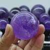 Natural Amethyst Ball Quartz Massage Sphere Polished Reiki Healing Exquisite Room Decoration Mineral Amethyst Ball Souvenir Gift 3