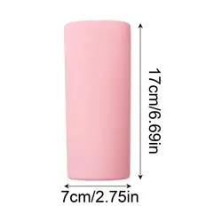Durable Silicone Protective Bottle Sleeve - Wear - Resistant Portable Cover (Pink)