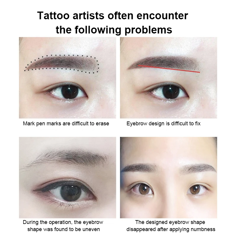 

Disposable Eyebrow Tattoo Shaping Auxiliary Sticker Templates Eyebrow Stencil Semi Permanent Makeup Tools New