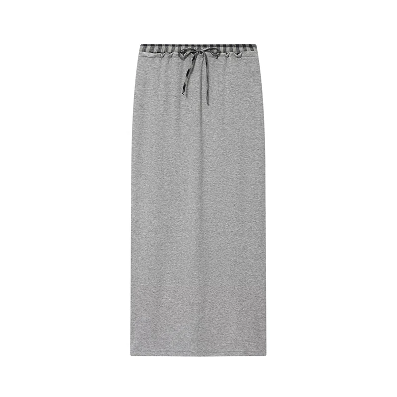 Women Tied Midi Skirts Two Piece Sets 2025 New Chic Fashion Short Sleeve Tops Women's Suits Spring Summer Woman Outfits