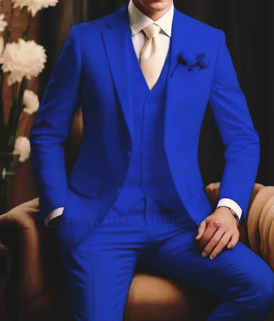 Terno Masculino 3 Peças Slim Fit - Casamento E Formatura - Azul Celeste