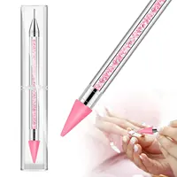 Nail Rhinestone Picker Dotting Pen, Wax Pencil for Rhinestones, Dual-ended Rhinestone Gems Crystals Studs Picker Wax Pen 1