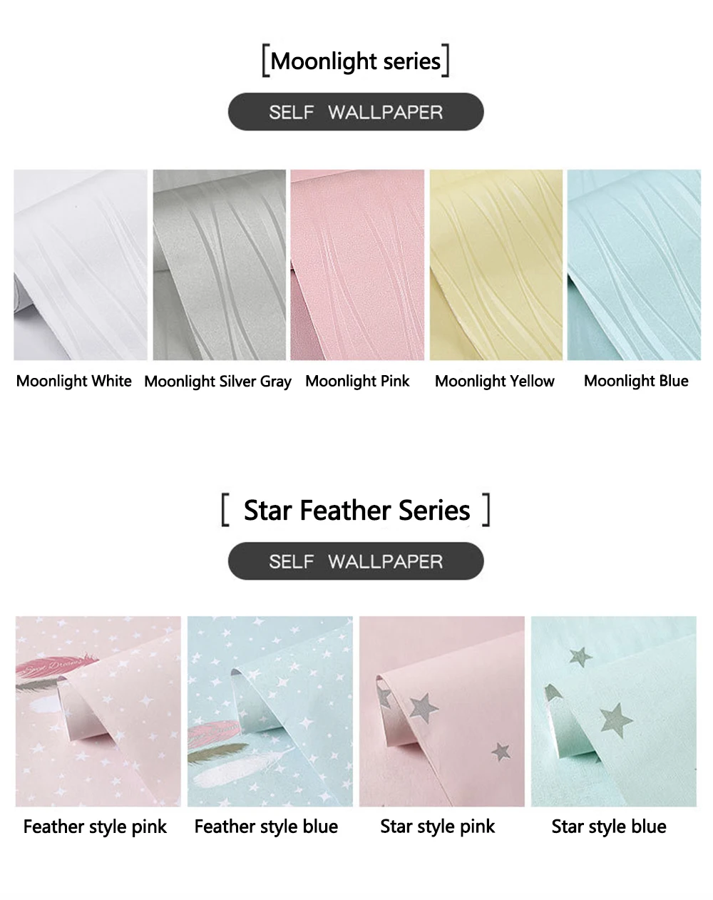 Selbstklebende Tapete, wasserdicht, feuchtigkeitsbeständig, für Schlafzimmer, Wohnzimmer, Dekoration, Tapeten, Zimmer, Schlafsaal, Renovierung, Tapeten – Detail 9
