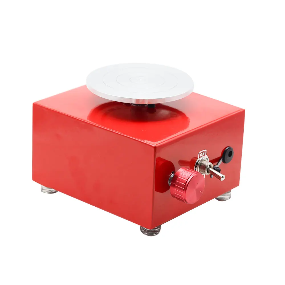 Mini Turntables Pottery Wheel Pottery Machine Electric Wheel DIY Craft Potter's Ceramic Tools Clay Tools with Tray