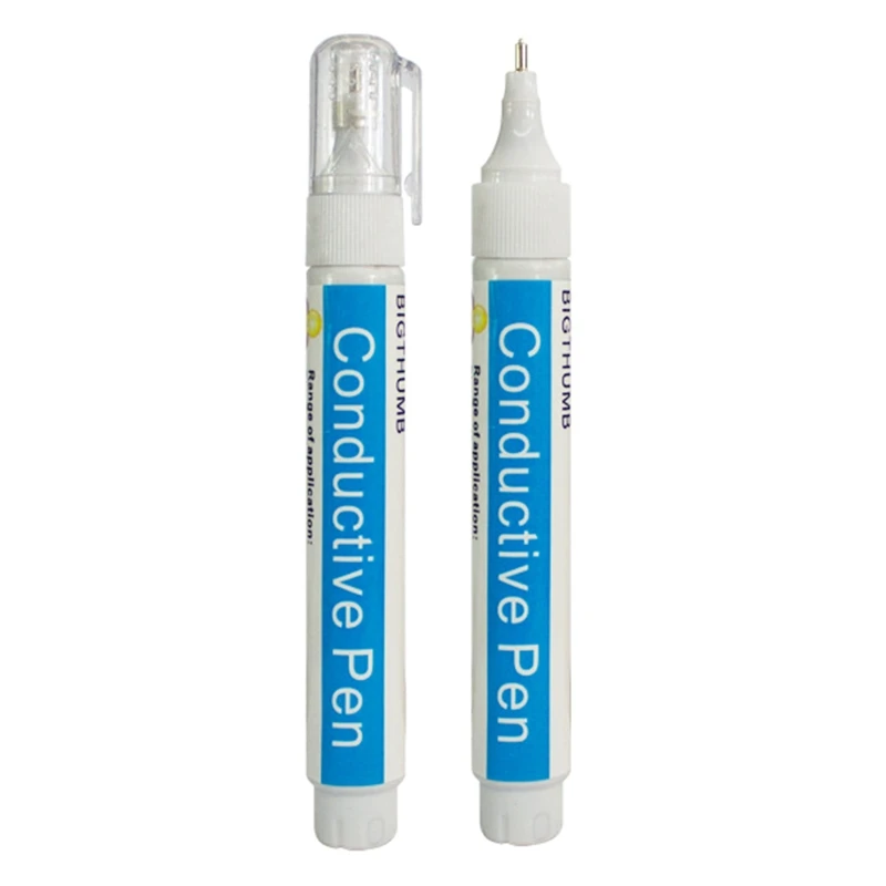 Conductive Ink Pen Conductive Paint Pen Easy to Use Circuit Repair Tools Fit for Circuit Experiment Luminous Card Circuits DIY Crafts